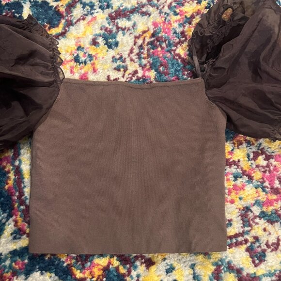 Aritzia Wilfred puff sleeve stanza top size xsmall - Picture 7 of 11